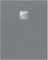 Receveur de douche 80 x 90 cm en acrylique, gris mat, Villeroy & Boch Exklusive