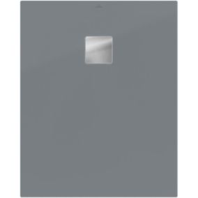 Receveur de douche 80 x 90 cm en acrylique, gris mat, Villeroy & Boch Exklusive