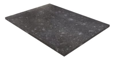 Receveur de douche 80x120 cm extra plat, résine et minéral, terrazzo noir, Ayor Bathroom Nola