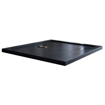 Receveur De Douche Anthracite, Finition Ardoise Stone CACH, Grille De Couleur 80 X 80 Cm 98243629