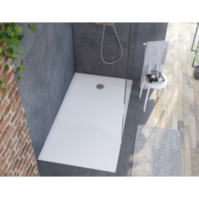 Receveur de douche 80x180 cm, blanc mat, Allibert Bath & Design Karbon