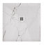 Receveur de douche 80x80 cm extra plat, résine et minéral, marbre blanc, Ayor Bathroom Nola