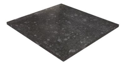Receveur de douche 80x80 cm extra plat, résine et minéral, terrazzo noir, Ayor Bathroom Nola