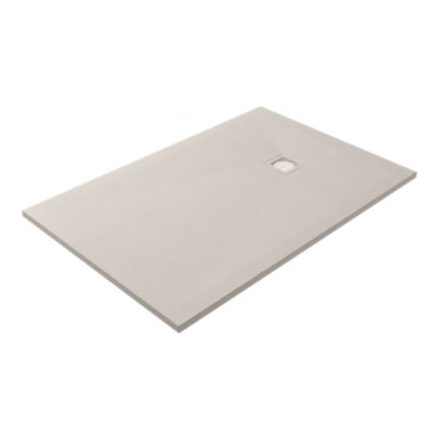 Receveur de douche 90 x 140 cm en résine cachemire GoodHome Douro