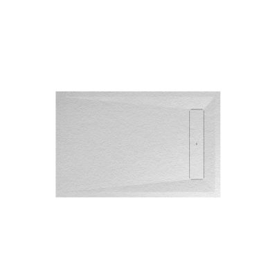 Receveur de douche 90 x 140 cm, résine, blanc, GoodHome Luiro