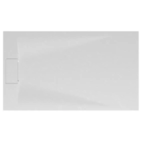 Receveur de douche 90 x 160 cm, effet pierre blanche, Schulte
