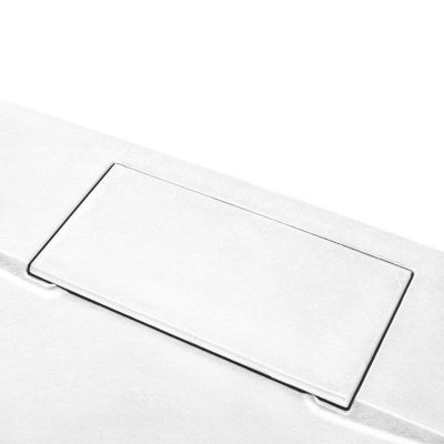 Receveur de douche 90 x 160 cm, effet pierre blanche, Schulte