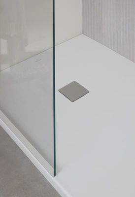 Receveur de douche 90 x 160 cm en acrylique, gris mat, Villeroy & Boch Exklusive