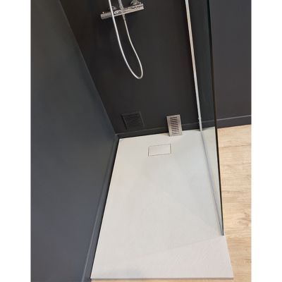 Receveur de douche 90 x 180 cm extra plat PIATTO en SoliCast surface ardoisee gris