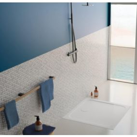 Receveur de douche 90 x 90 cm en céramique, blanc, Villeroy & Boch Slim