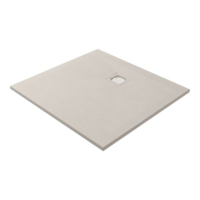 Receveur de douche 90 x 90 cm en résine cachemire GoodHome Douro