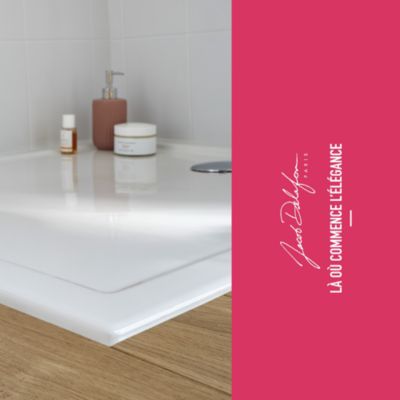 Receveur de douche 90 x 90 JACOB DELAFON Kyreo ceramique carré blanc