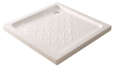 Receveur de douche 90 x 90 x 6.5cm, blanc brillant, Meri Ondée