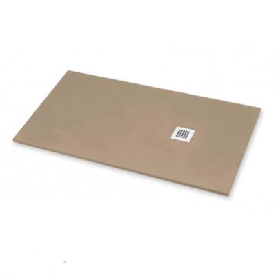 Receveur de Douche 90X100 cm Ligne Vulcano Fin Beige Ral 1019 en Résine Synthétique et Poudre de Marbre  - FRASCIO