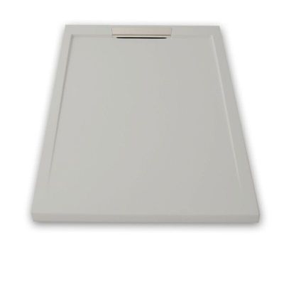 Receveur de douche 90x120cm extra plat LUX en resine surface ardoisee gris