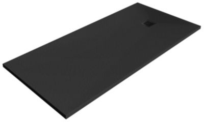 Receveur de douche 90x160 cm résine noir Douro GoodHome