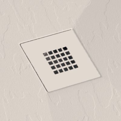 Receveur de douche 90x170 cm extra plat ONDA en resine surface ardoisee beige Grille beige