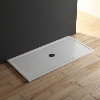 Receveur De Douche 90X70 En Résine De Marbre Blanc - Klio