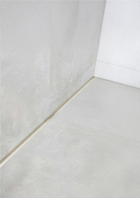 Receveur de douche à carreler 90 x 120 cm, caniveau doré, Jackon
