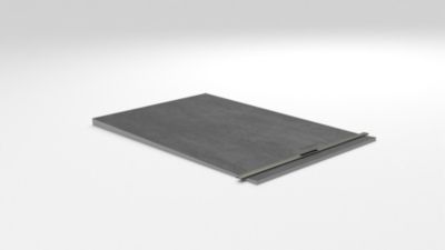 Receveur de douche à carreler 90 x 140 cm, caniveau gunmetal, Jackon