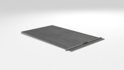 Receveur de douche à carreler 90 x 160 cm, caniveau gunmetal, Jackon