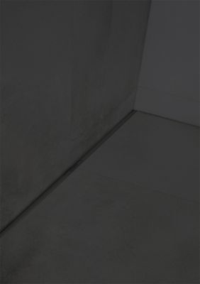 Receveur de douche à carreler 90 x 160 cm, caniveau gunmetal, Jackon