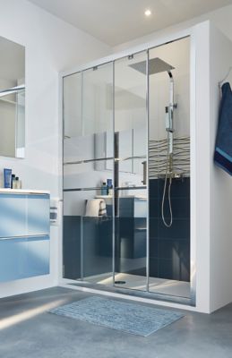 Receveur De Douche Laneri 80x120 Cm - Blanc Effet Pierre Ardoise - Résine Réductible