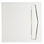 Receveur de douche à poser 80 x 80 cm, résine minérale, blanc, Cooke & Lewis Helgea