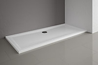 Receveur de douche à poser / à encastrer extra-plat acrylique rectangulaire blanc Schulte 180 x 80 cm