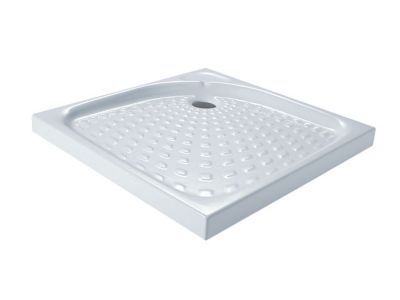 Receveur de douche à poser extra-plat 80 x 80 cm, céramique, blanc, Villeroy & Boch Collection