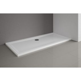 Receveur de douche à poser ou encastrer extra-plat 75 x 160 cm, acrylique, blanc, Schulte