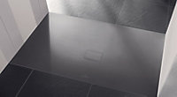 Receveur de douche à poser rectangulaire anthracite Squaro Infinity 100 x 180 cm