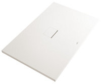 Receveur de douche à poser rectangulaire blanc Squaro Infinity 100 x 180 cm
