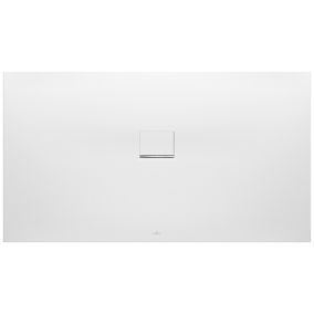 Receveur de douche à poser rectangulaire blanc Squaro Infinity 80 x 140 cm