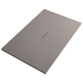 Receveur de douche à poser rectangulaire gris Squaro Infinity 100 x 180 cm