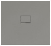 Receveur de douche à poser rectangulaire gris Squaro Infinity 90 x 100 cm