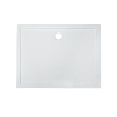 Receveur de douche acrylique 80 x 120 cm, blanc, Vorma