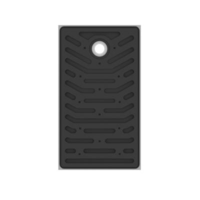 Receveur de douche acrylique blanc mat texturé l.80 x L.140 cm, Allibert Bath & Design Mara