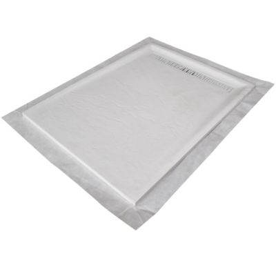 Receveur de douche blanc 140 x 90 cm haute densité aspect ardoise - grille caniveau