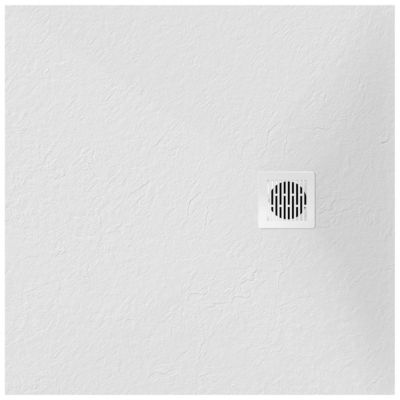 Receveur de douche blanc en résine L.90 x l.90 cm, Douro GoodHome