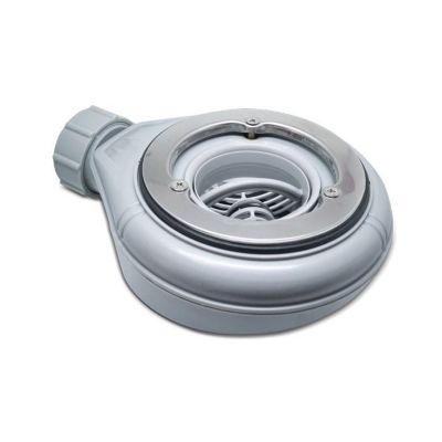 Receveur de douche Blanc, finition Lisse Stone SMART, grille de couleur - 160 x 90 cm