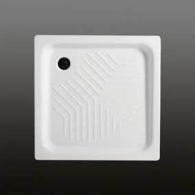 Receveur de douche carré en céramique 90x90cm h10 cm - topazio