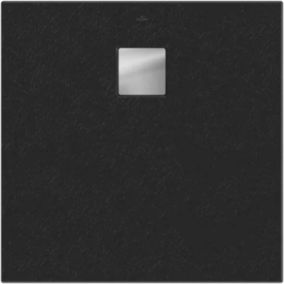Receveur de douche carré PLANEO TEXTURE NATURE - Receveur de douche PLANEO TEXTURE NATURE ANTHRACITE-Dimensions:1000X1000.