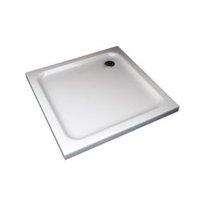 Receveur de douche carré surbaissé en Abs avec bonde inclus H. 5 cm - 70X70