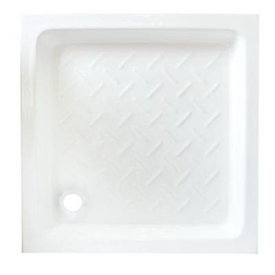 Receveur de douche carré, 90x90x10cm, blanc brillant, Cera Ondée