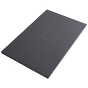 Receveur de douche carré Squaro Infinity 100 x 100 x 4 cm Anthracite Quaryl Villeroy & Boch