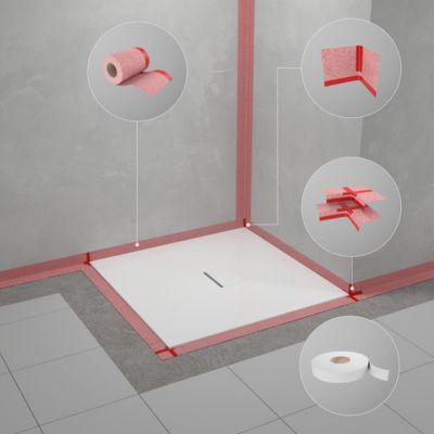 Receveur de douche carré Squaro Infinity 100x 100 x 4 cm Gris Quaryl Villeroy & Boch