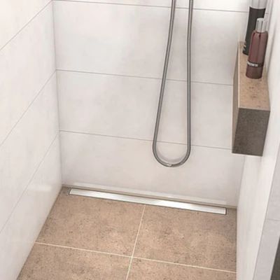 Receveur de douche à carreler 120 x 120 cm WEDI Fundo Riolito Neo avec écoulement vertical + barrette de finition 70 cm