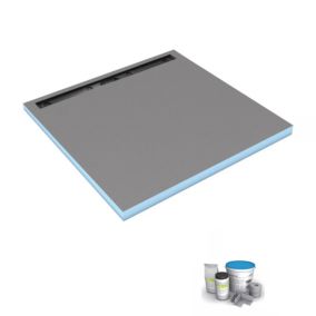 Receveur de douche à carreler 120 x 120 cm WEDI Fundo Riolito Neo + colle à carrelage