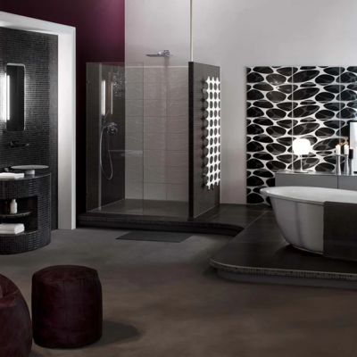 Receveur de douche à carreler 160 x 100 WEDI Fundo Primo rectangle écoulement excentré + bonde horizontale